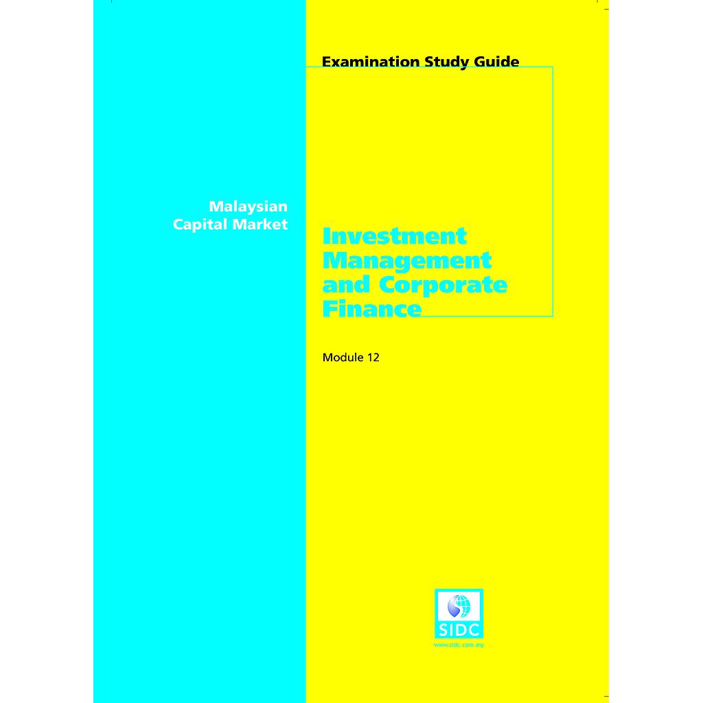 Module 12: Investment Management and Corporate Finance(Seventh Print, 2018 (Update)